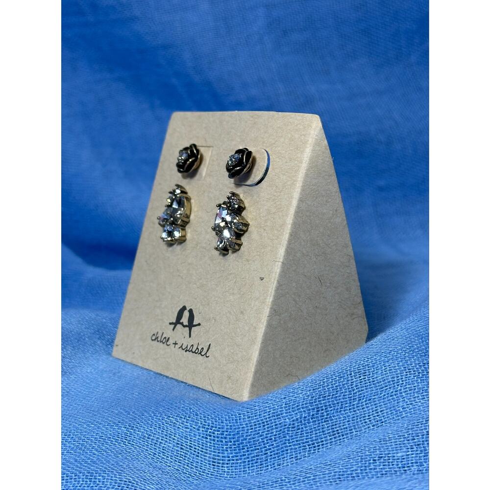 CHLOE + ISABEL Rose Crystal Jacket Earrings - E415CLAG - Picture 3 of 4